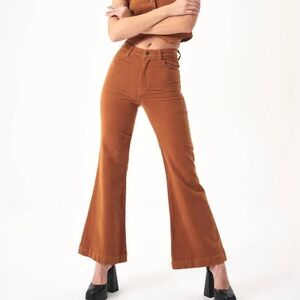 Rolla's Rust Corduroy High rise east coast Flare Pants size 27